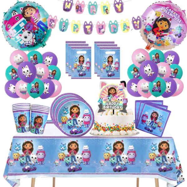 Globos Cotillón Decorativo Cumpleaños Gaby casa de muñeca