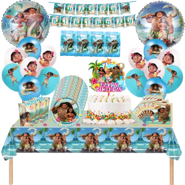 Globos Cotillón Decorativo Cumpleaños Moana