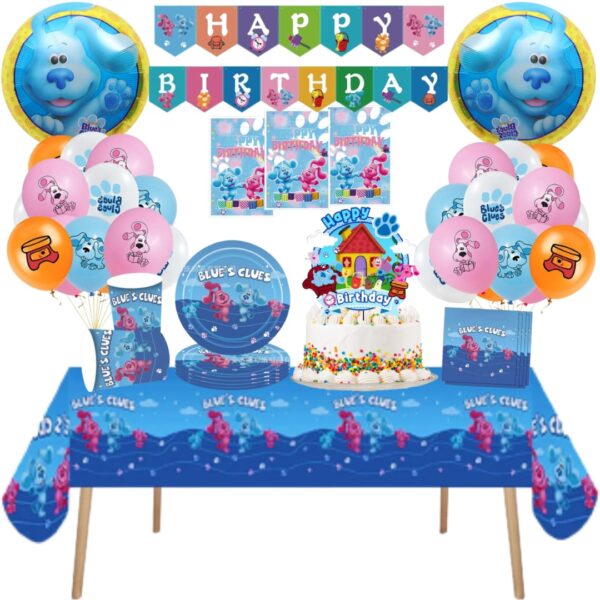 Globos Cotillón Decorativo Cumpleaños Pistas de Blue