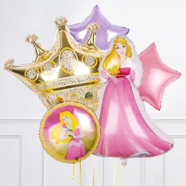 Set Globos Aluminio Decorativo para Cumpleaños Aurora (princesa disney)