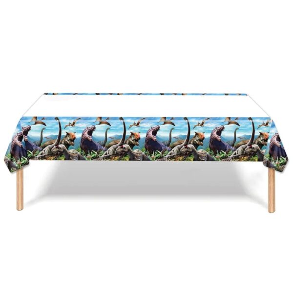 Mantel Decorativo Cumpleaños Dinosaurios 220cm x 130cm