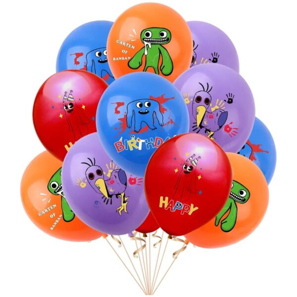 Pack 12 Globos Látex Garten of banban