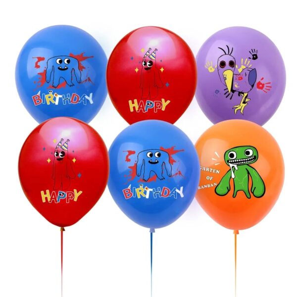 Pack 12 Globos Látex Garten of banban - Imagen 2