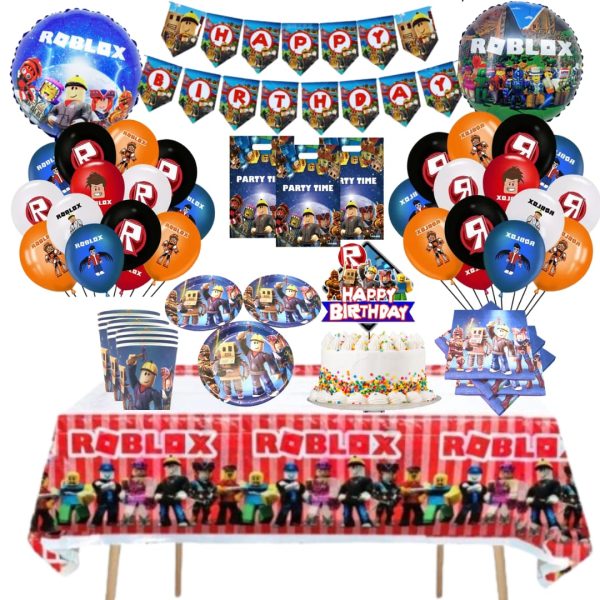 Globos Cotillón Decorativo Cumpleaños Roblox