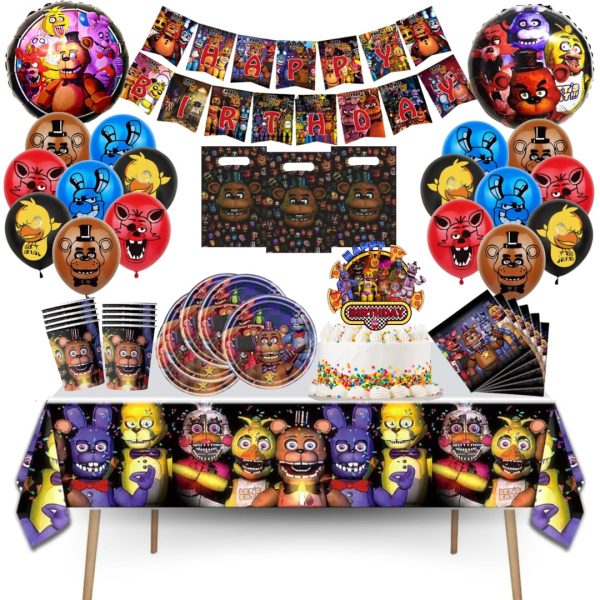 Globos Cotillón Decorativo Cumpleaños Five Nights at Freddy´s (FNAF)