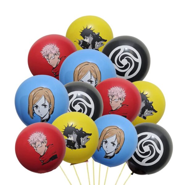 Pack 12 Globos látex Jujutsu Kaisen