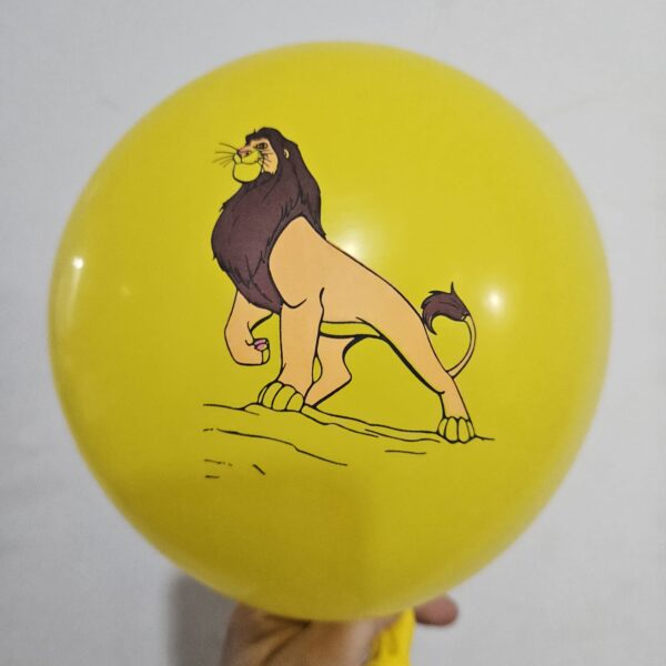 Pack 12 Globos Látex Rey León - Imagen 4