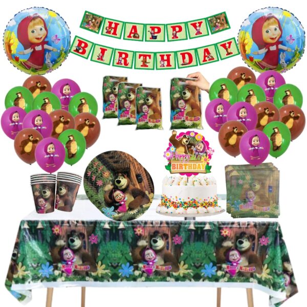 Globos Cotillón Decorativo Cumpleaños Masha