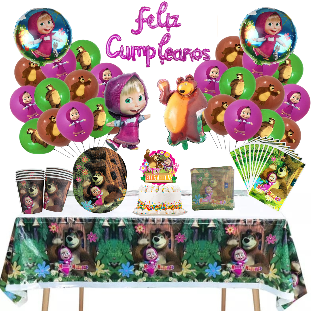 Cotillón Globos Decorativo Masha