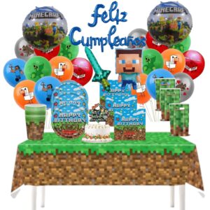 Cotillón Decorativo Globos Minecraft