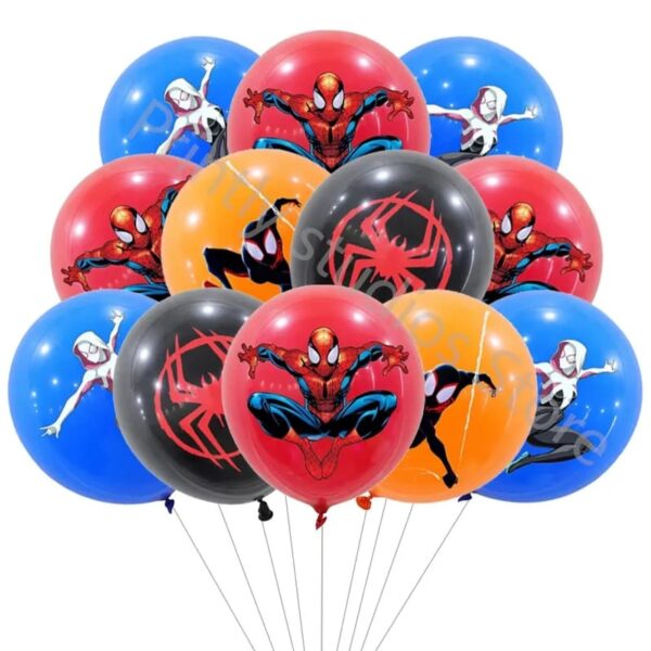 Set de Globos Látex Cumpleaños Spider-Verse
