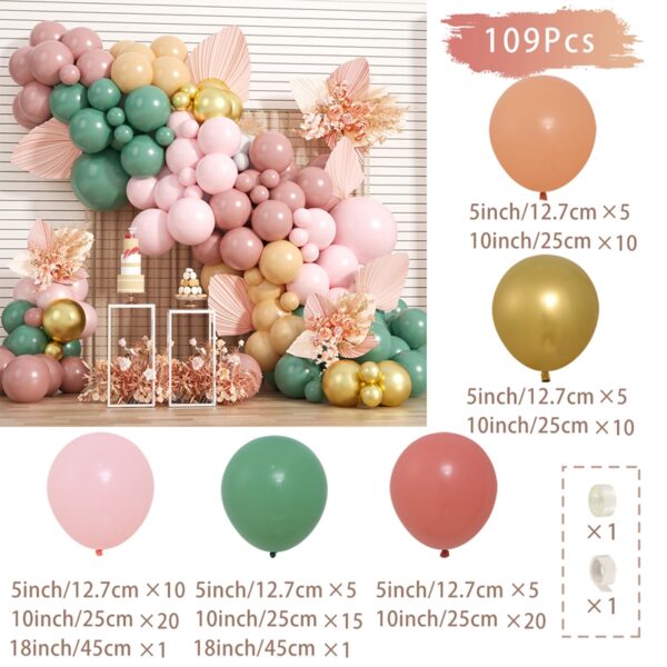 Kit de Arco Globos Decorativo Venaditos (112 pzas) - Imagen 2