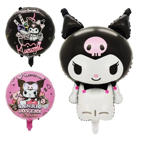 Set Globos Aluminio Kuromi 5 piezas (rosa) - Imagen 2