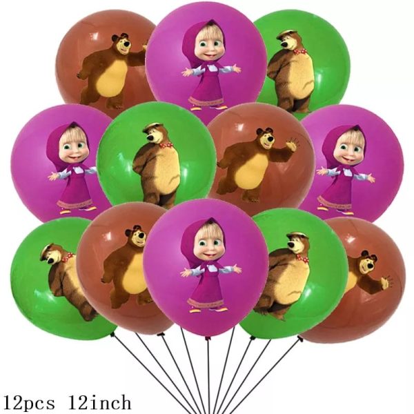 Set Globos + Banderín Masha - Imagen 3