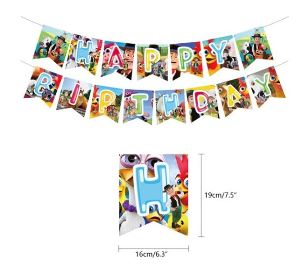 Set Decorativo Para Cumpleaños La Granja de Zenón (Animales de la Granja) - Imagen 2