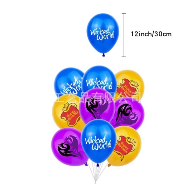 Set Decorativo + Fondo Telón Cumpleaños Descendientes - Imagen 6