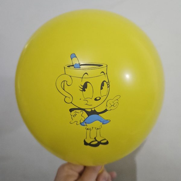 Pack 12 Globos Látex Cuphead - Imagen 3