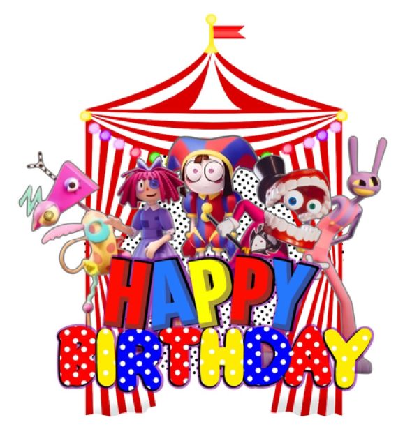 Topper Para Cumpleaños El Asombroso Circo Digital