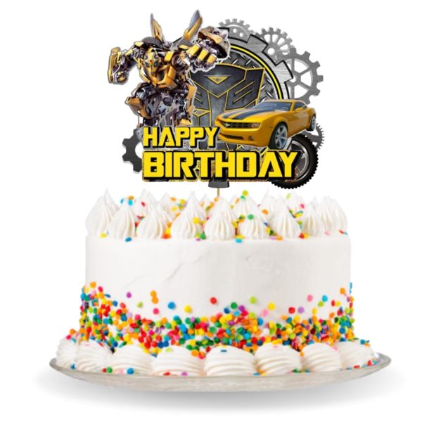 Topper para Torta de Cumpleaños Transformers - Imagen 2