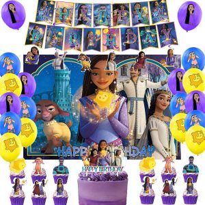 Set Decorativo +Fondo Telón Cumpleaños Wish