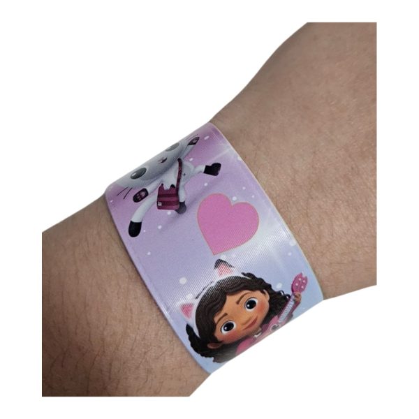Pulsera Slap Decorativa 12 unidades Cumpleaños Gaby Casa de muñecas - Imagen 2