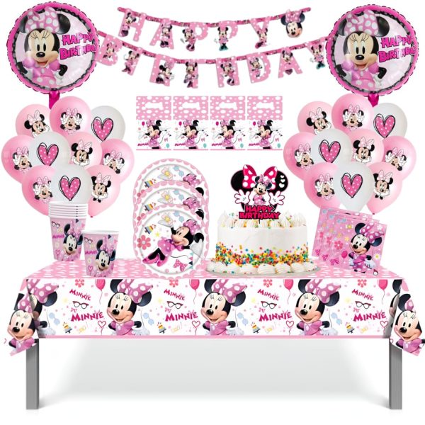 Globos Cotillón Decorativo Cumpleaños Minnie Mause