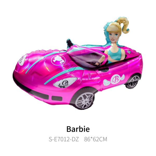 Globo Aluminio Decorativo Auto Barbie