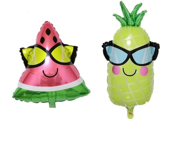 Set Globos Aluminio Frutas Tropicales 2 unidades ( Fruit- Infused)