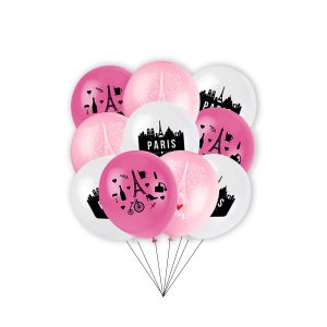 Pack 12 globos látex Paris