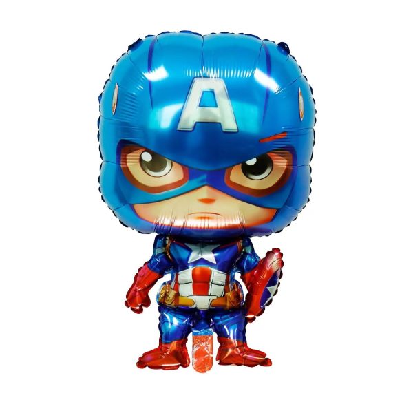 Globo Aluminio Decorativo Personaje Capitán América