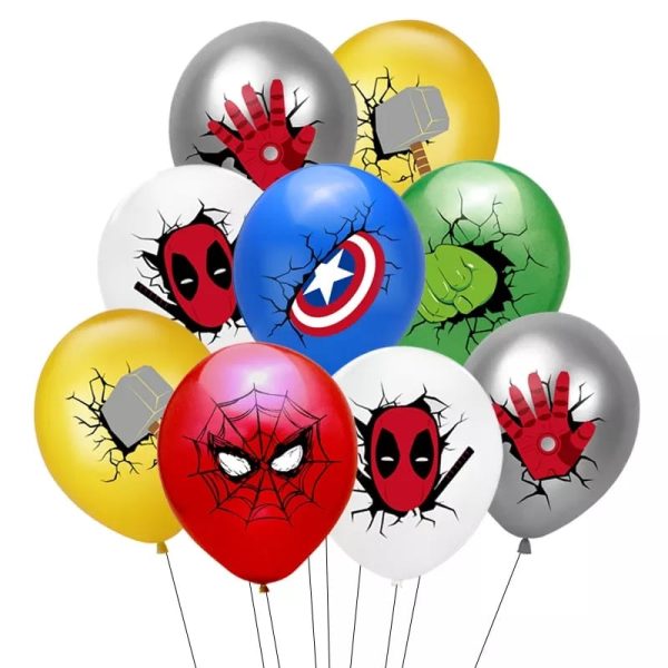 Cotillon Globos Decorativos + Fondo Telón Cumpleaños Avengers - Imagen 7