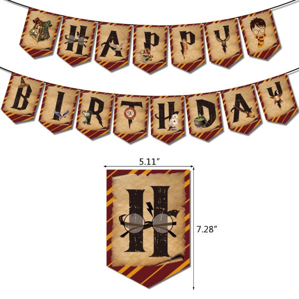 Cotillón Globos Decorativo + Fondo Telón Cumpleaños Harry Potter - Imagen 3