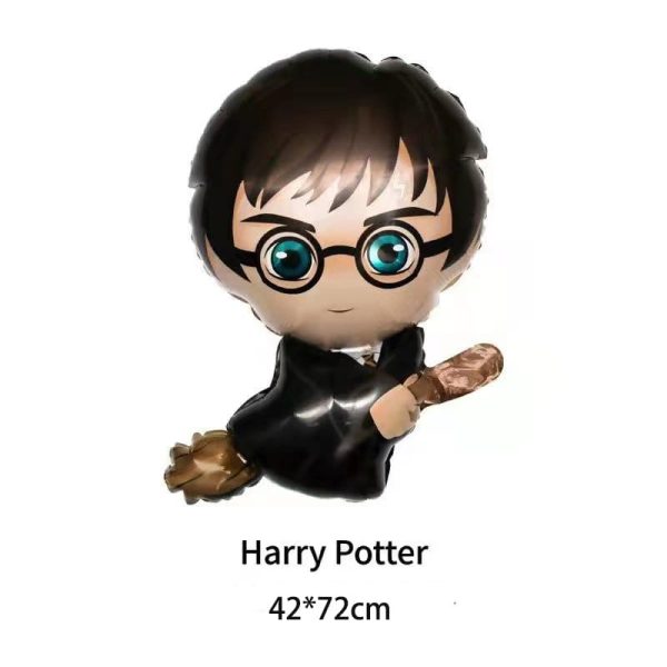 Cotillón Globos Decorativo + Fondo Telón Cumpleaños Harry Potter - Imagen 9