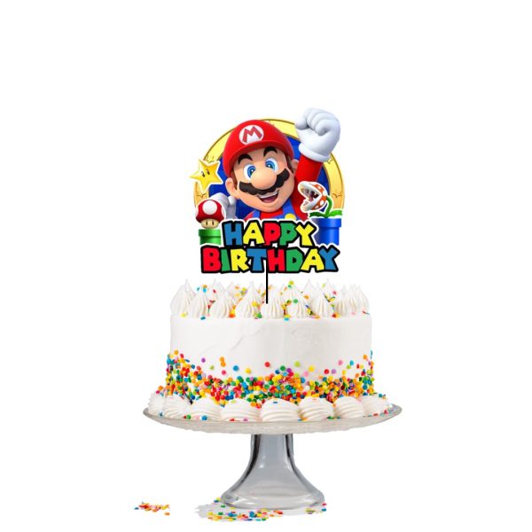 Cotillón Globos Decorativo + Fondo telón Cumpleaños Mario Bros - Imagen 5