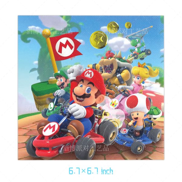 Cotillón Globos Decorativo + Fondo telón Cumpleaños Mario Bros - Imagen 8