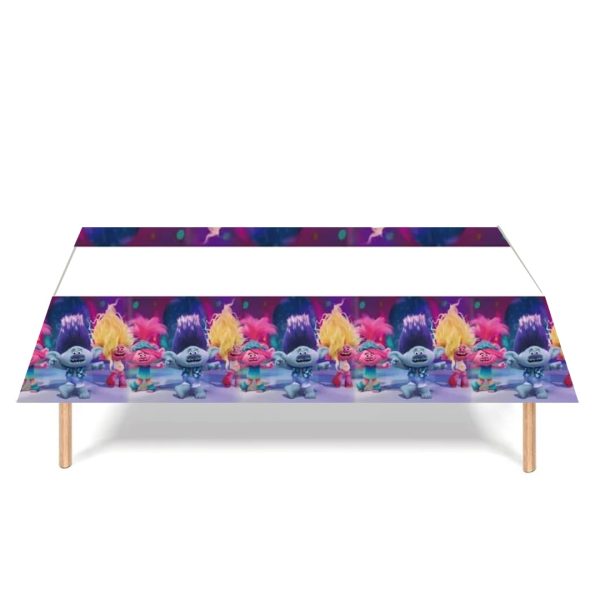 Mantel Decorativo Cumpleaños Trolls mod 2