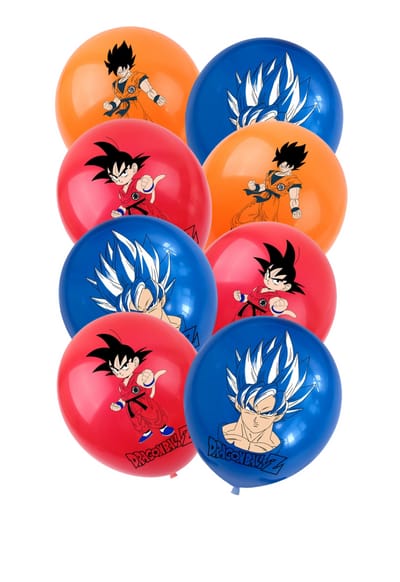 Cotillón Globos Decorativo + Fondo Telón Cumpleaños Dragon Ball - Imagen 13
