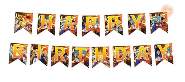Cotillón Globos Decorativo + Fondo Telón Cumpleaños Dragon Ball - Imagen 3