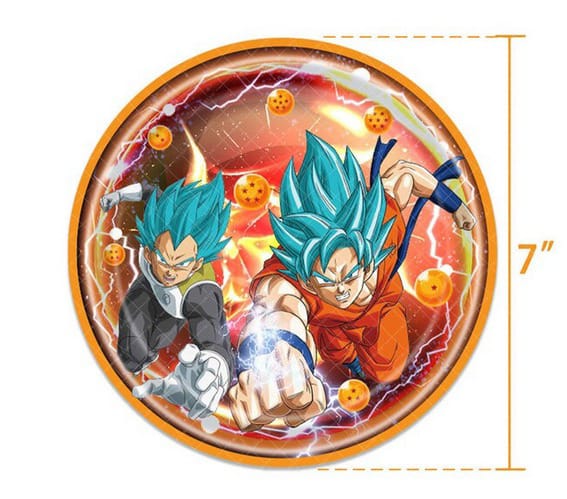 Cotillón Globos Decorativo + Fondo Telón Cumpleaños Dragon Ball - Imagen 6