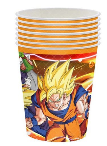 Cotillón Globos Decorativo + Fondo Telón Cumpleaños Dragon Ball - Imagen 7