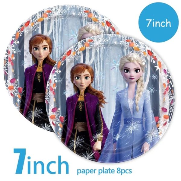 Cotillón Globos Decorativo + Fondo Telón Cumpleaños Frozen - Imagen 6