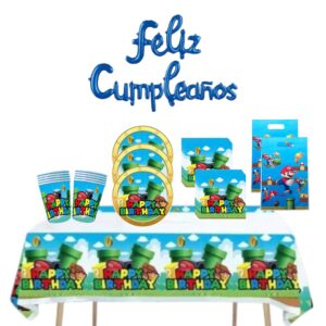 Globos Cotillón Decorativo Mario Bros