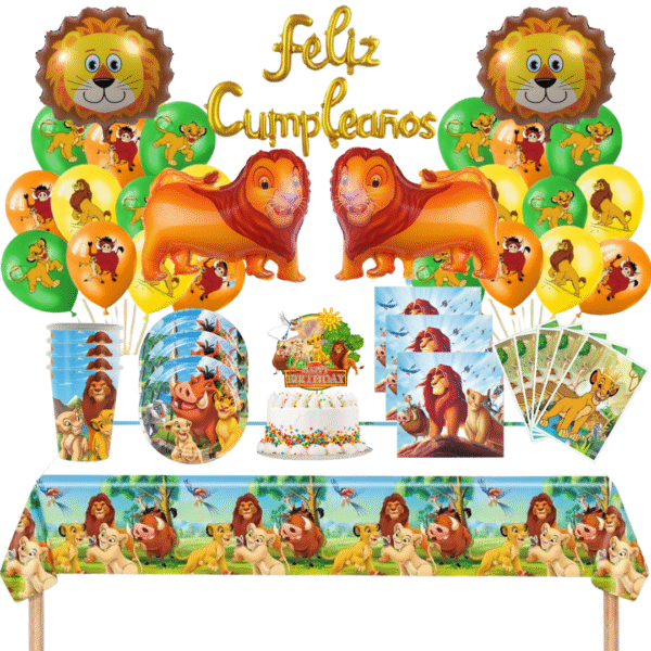Cotillón Globos Decorativo Rey León