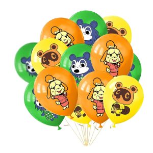 Pack 12 Globos Látex Animal Crossing