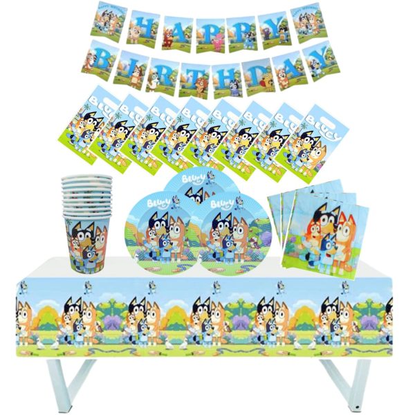 Cotillón Decorativo Cumpleaños Bluey ( Azul)