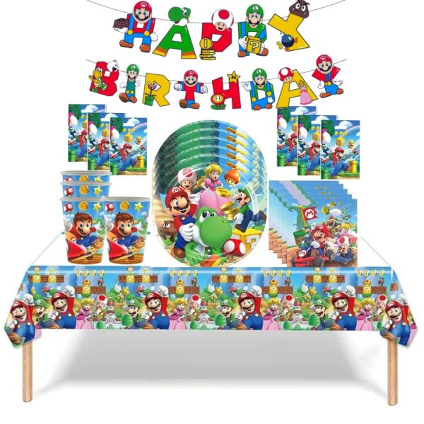 Cotillón Decorativo Cumpleaños Mario Bross
