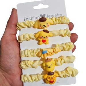 Set Colets para cabello PomPomPurin (Hello Kitty) 5 pzas