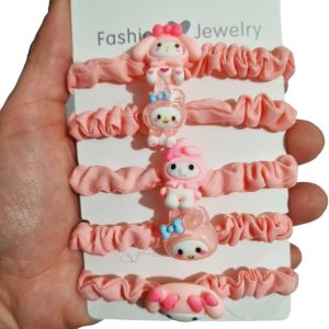 Set de colets para el cabello My Melody (5 pzas)