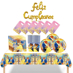 Cotillón Decorativo La Bella y la Bestia