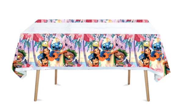 Mantel Decorativo Cumpleaños Lilo & Stich mod 5
